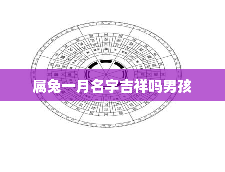 属兔一月名字吉祥吗男孩