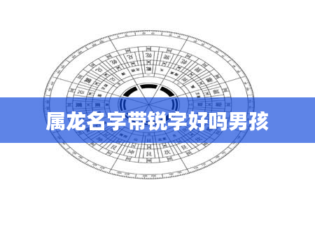 属龙名字带锐字好吗男孩