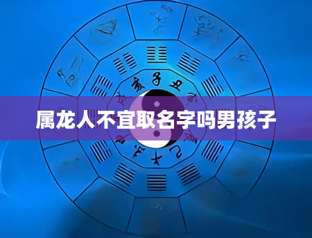 属龙人不宜取名字吗男孩子