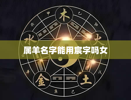 属羊名字能用宸字吗女