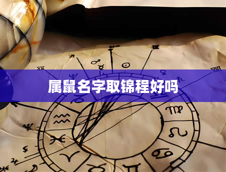 属鼠名字取锦程好吗