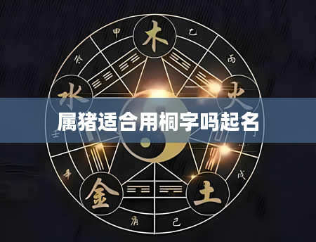 属猪适合用桐字吗起名