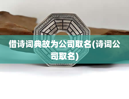 借诗词典故为公司取名(诗词公司取名)