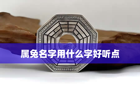 属兔名字用什么字好听点