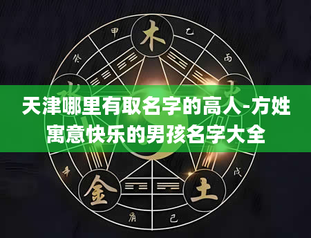 天津哪里有取名字的高人-方姓寓意快乐的男孩名字大全