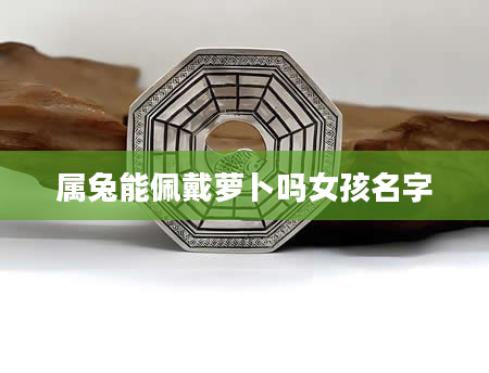 属兔能佩戴萝卜吗女孩名字