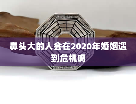 鼻头大的人会在2020年婚姻遇到危机吗