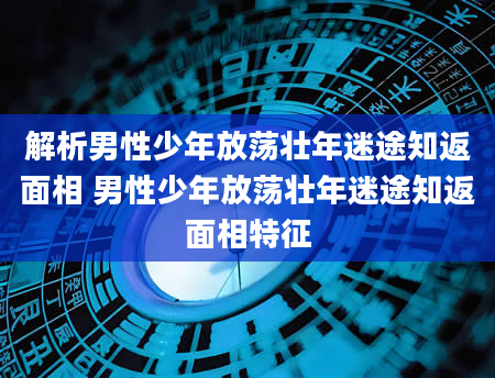 解析男性少年放荡壮年迷途知返面相 男性少年放荡壮年迷途知返面相特征