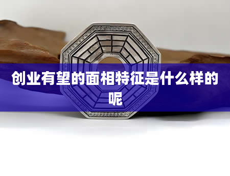 创业有望的面相特征是什么样的呢