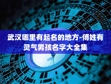 武汉哪里有起名的地方-傅姓有灵气男孩名字大全集