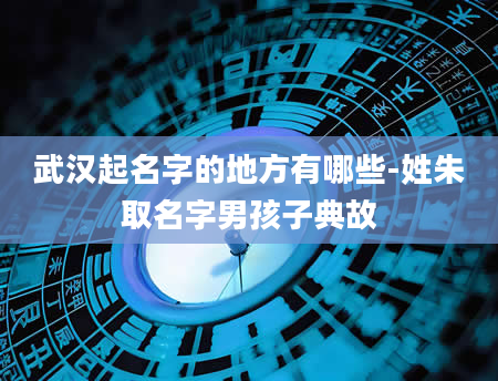 武汉起名字的地方有哪些-姓朱取名字男孩子典故
