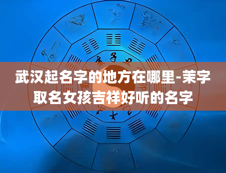 武汉起名字的地方在哪里-茉字取名女孩吉祥好听的名字