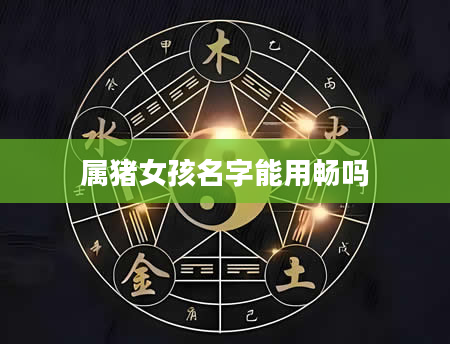 属猪女孩名字能用畅吗