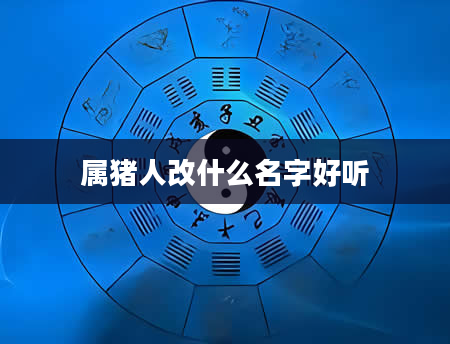 属猪人改什么名字好听