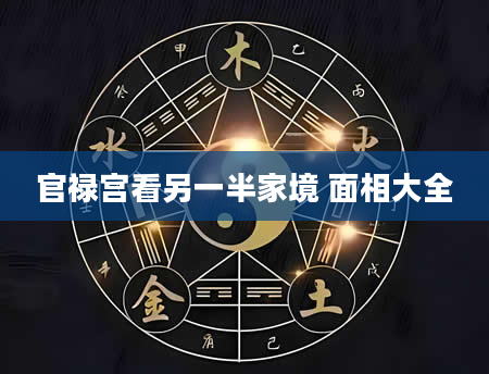 官禄宫看另一半家境 面相大全