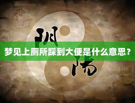 梦见上厕所踩到大便是什么意思？