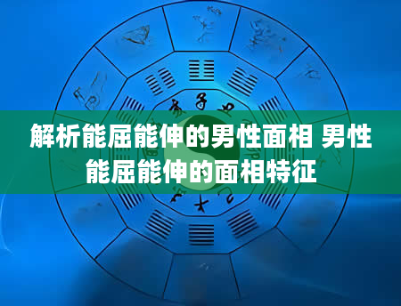 解析能屈能伸的男性面相 男性能屈能伸的面相特征