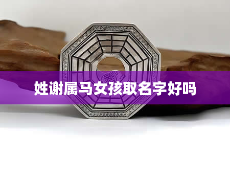 姓谢属马女孩取名字好吗
