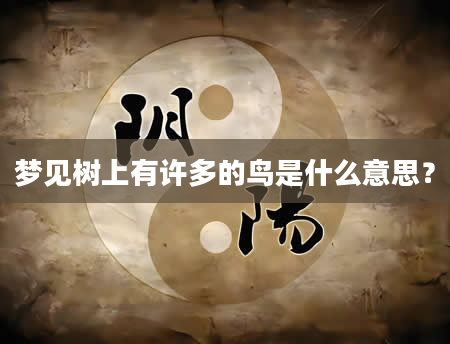 梦见树上有许多的鸟是什么意思？