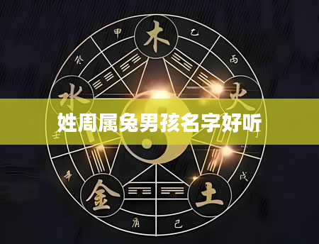姓周属兔男孩名字好听