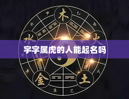 宇字属虎的人能起名吗