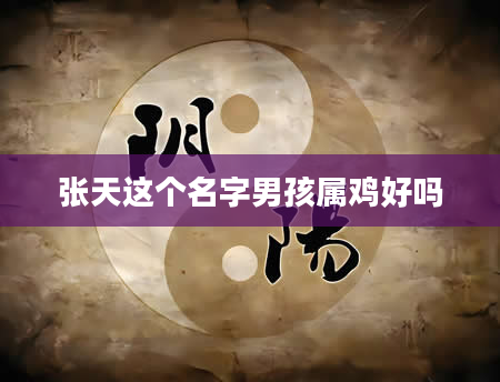 张天这个名字男孩属鸡好吗