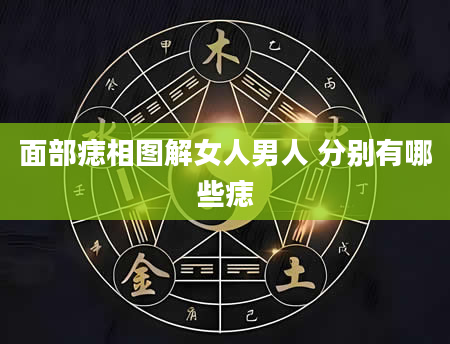 面部痣相图解女人男人 分别有哪些痣