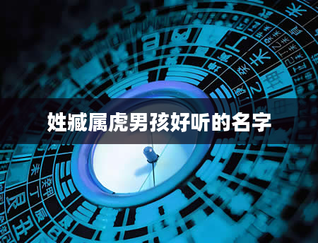 姓臧属虎男孩好听的名字