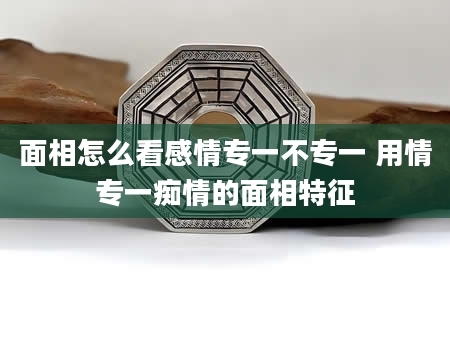 面相怎么看感情专一不专一 用情专一痴情的面相特征