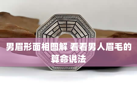 男眉形面相图解 看看男人眉毛的算命说法