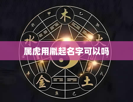 属虎用胤起名字可以吗