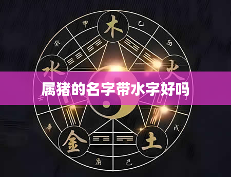 属猪的名字带水字好吗