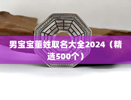 男宝宝董姓取名大全2024(精选500个)
