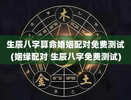 生辰八字算命婚姻配对免费测试(姻缘配对 生辰八字免费测试)