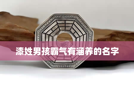 漆姓男孩霸气有涵养的名字