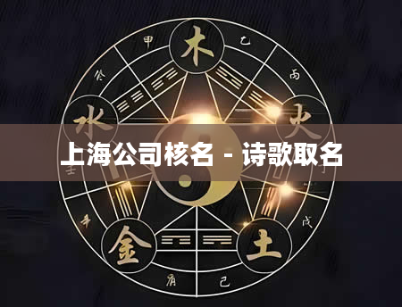 上海公司核名 - 诗歌取名