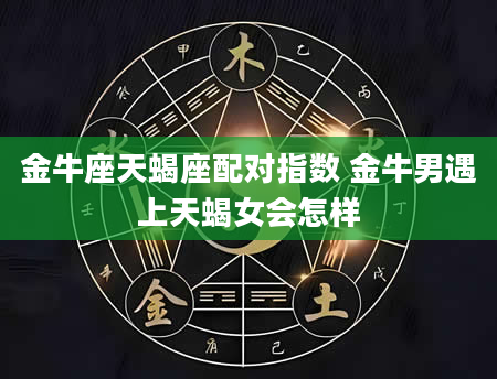 金牛座天蝎座配对指数 金牛男遇上天蝎女会怎样