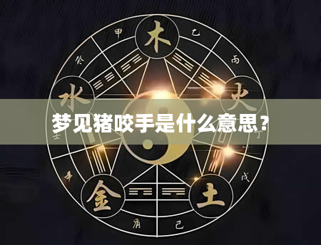 梦见猪咬手是什么意思?
