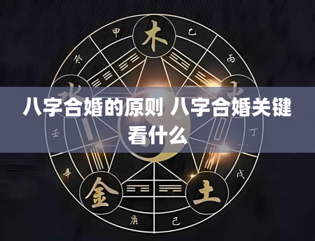 八字合婚的原则 八字合婚关键看什么