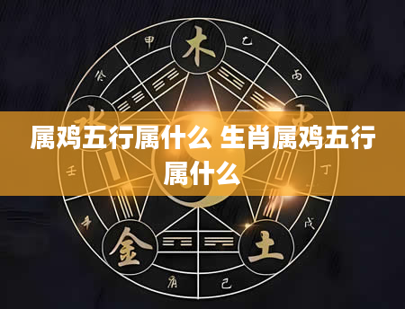 属鸡五行属什么 生肖属鸡五行属什么