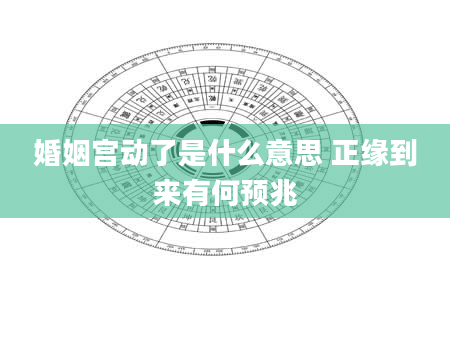 婚姻宫动了是什么意思 正缘到来有何预兆