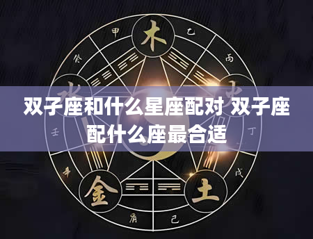 双孑座和什么星座配对 双子座配什么座最合适