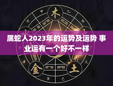 属蛇人2023年的运势及运势 事业运有一个好不一样