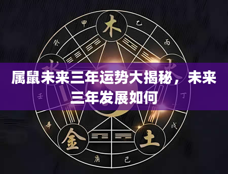 属鼠未来三年运势大揭秘,未来三年发展如何