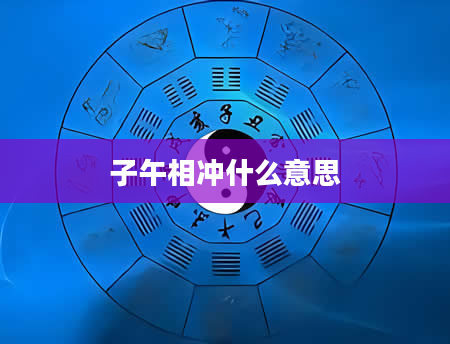 子午相冲什么意思