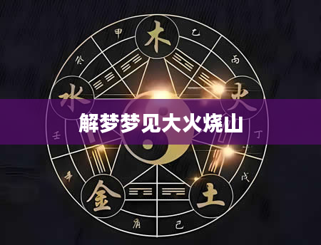 解梦梦见大火烧山