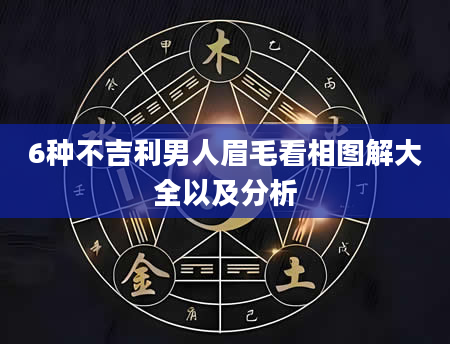 6种不吉利男人眉毛看相图解大全以及分析