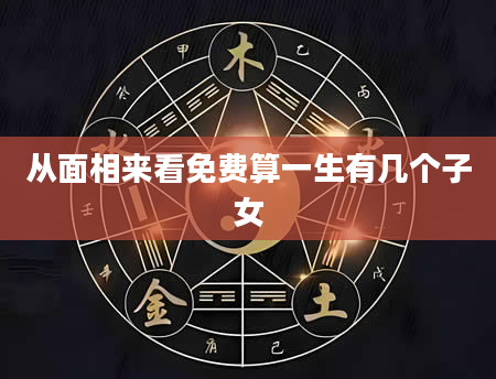 从面相来看免费算一生有几个子女