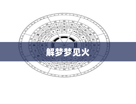 解梦梦见火