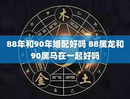 88年和90年婚配好吗 88属龙和90属马在一起好吗